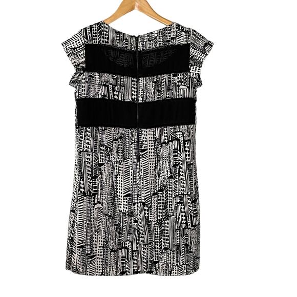 SAM EDELMAN Graphic Short Sleeve Shift Dress Womens size Small - Picture 6 of 9